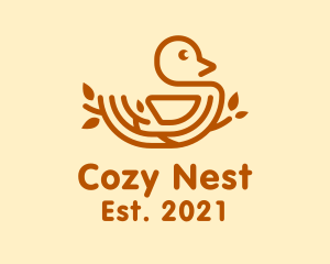 Brown Nest Bird  logo