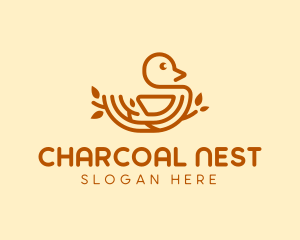Brown Nest Bird  logo