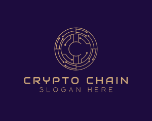Blockchain Crypto Letter C logo