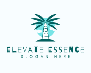 Tropical Palm Tree Logo