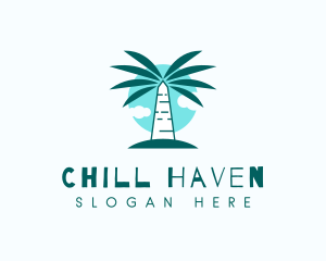 Tropical Palm Tree logo design