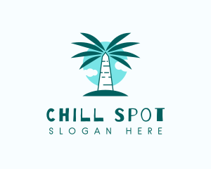 Tropical Palm Tree logo design