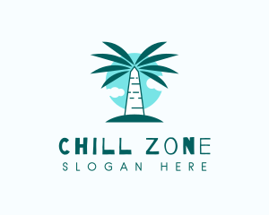 Tropical Palm Tree logo design