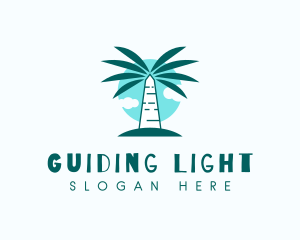 Tropical Palm Tree logo design