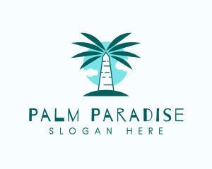Tropical Palm Tree logo