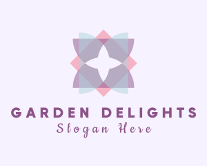 Garden Floral Tile logo design