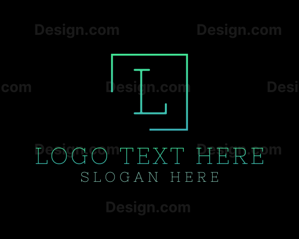 Serif Square Fashion Boutique Logo