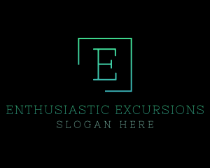 Serif Square Fashion Boutique logo design