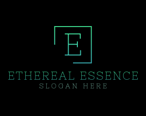 Serif Square Fashion Boutique logo design