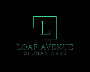 Serif Square Fashion Boutique logo design