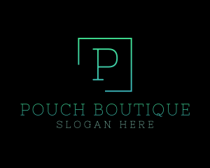 Serif Square Fashion Boutique logo design