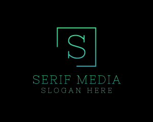 Serif Square Fashion Boutique logo design