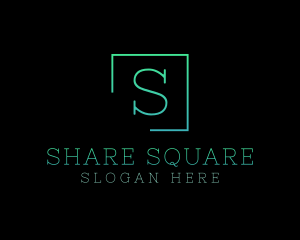 Serif Square Fashion Boutique logo design