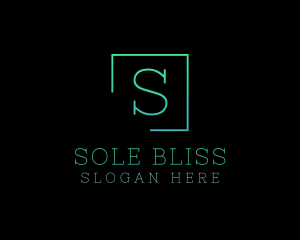 Serif Square Fashion Boutique logo design