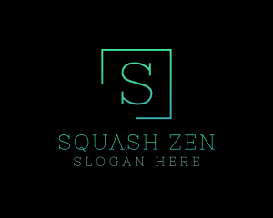 Serif Square Fashion Boutique logo design