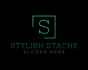 Serif Square Fashion Boutique logo design