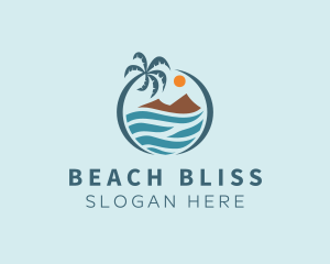 Island Beach Vacation logo design