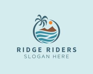 Island Beach Vacation logo design