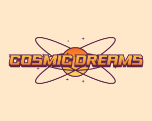 Cosmic Planet Orbit logo design