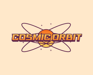 Cosmic Planet Orbit logo design