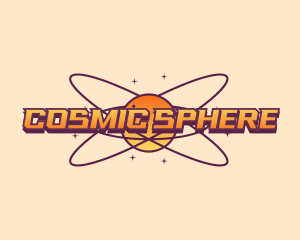 Cosmic Planet Orbit logo design