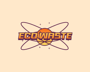 Cosmic Planet Orbit logo design