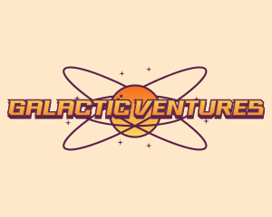 Cosmic Planet Orbit logo design