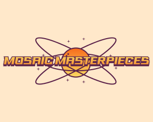 Cosmic Planet Orbit logo design