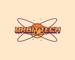 Cosmic Planet Orbit logo design