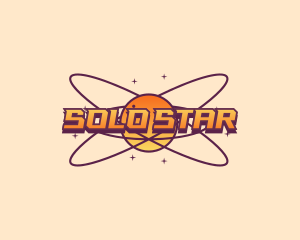 Cosmic Planet Orbit logo design