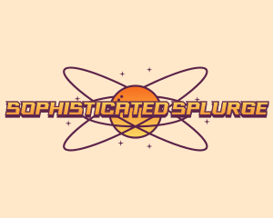 Cosmic Planet Orbit logo design