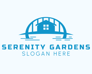 House Apartment Bridge logo design