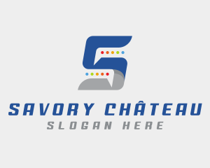 Chat Messaging Letter S logo design