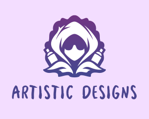 Gradient Graffiti Artist logo design