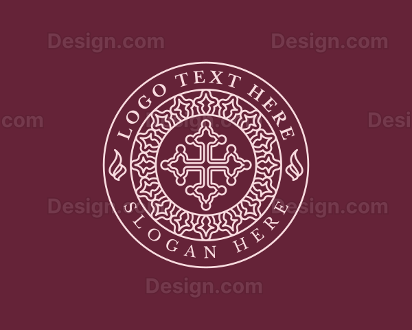 Christian Worship Cross Logo