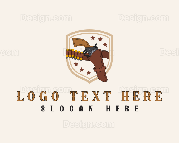 Revolver Gun Holster Logo