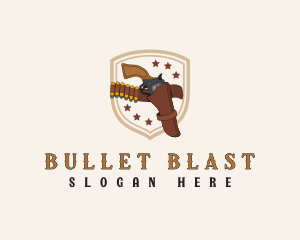 Revolver Gun Holster logo design