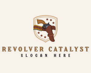 Revolver Gun Holster logo design