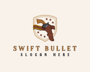 Revolver Gun Holster logo design