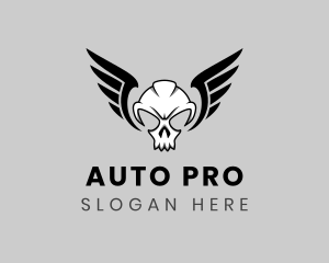 Skull Wings Gamer logo