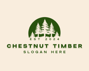 Nature Pine Tree Forestry logo