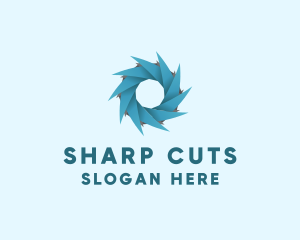 Spiral Blade Disc logo design