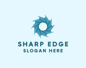 Spiral Blade Disc logo design