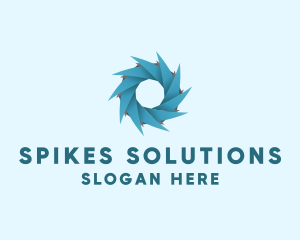 Spiral Blade Disc logo design