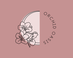 Orchids Beauty Salon logo design