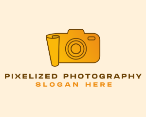 Gradient Camera Paper logo design