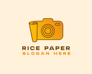 Gradient Camera Paper logo design