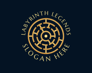 Premium Labyrinth Maze logo design