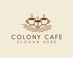 Cafe Coffee Cups logo design