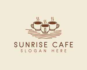Cafe Coffee Cups logo design